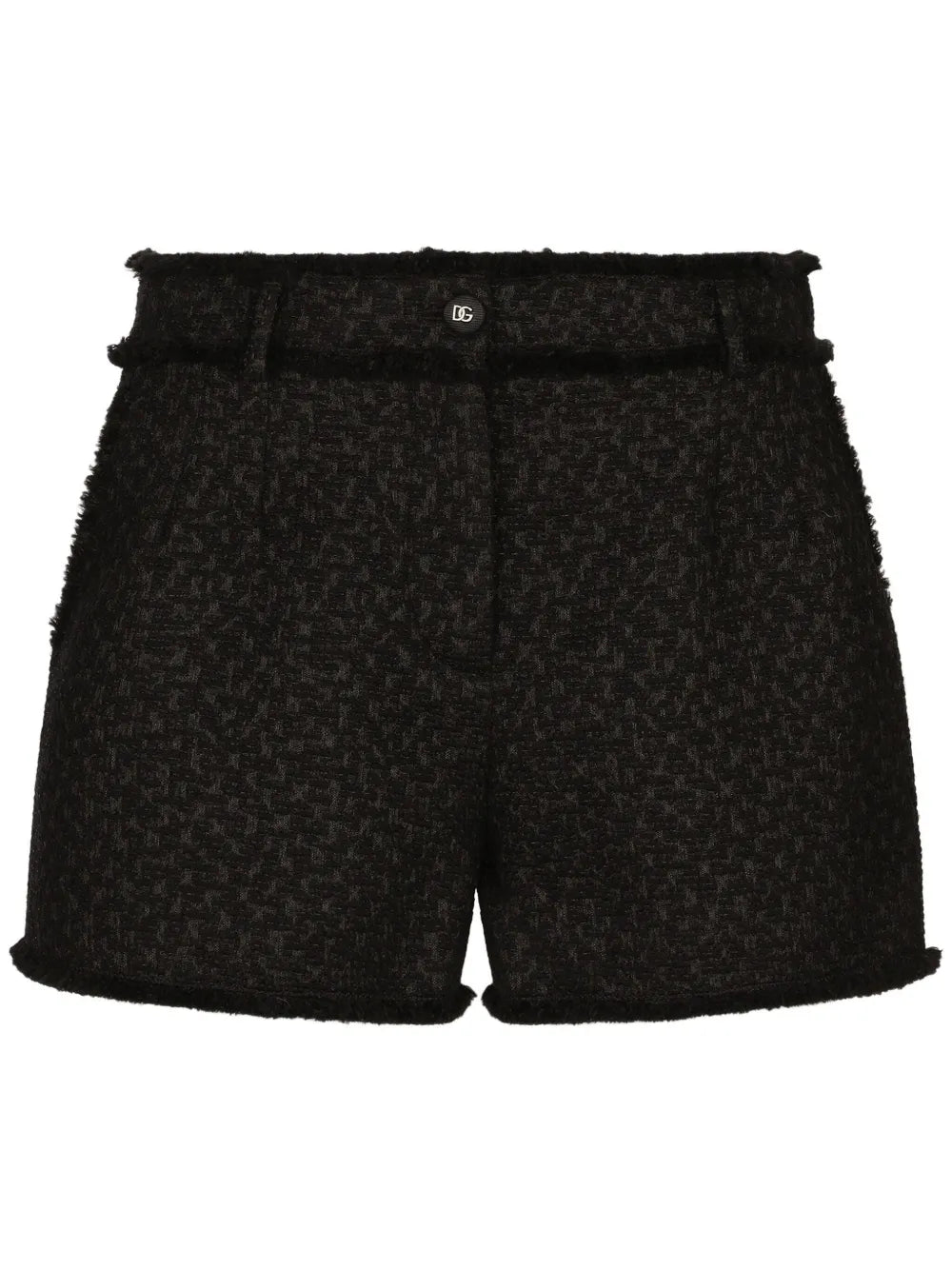 Frayed Detailing Tailored Shorts