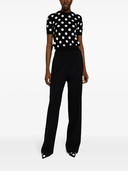 Twill Flared Trousers