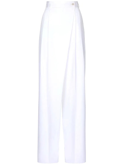 High-Waist Flared Trousers