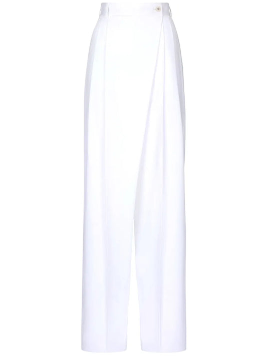 High-Waist Flared Trousers