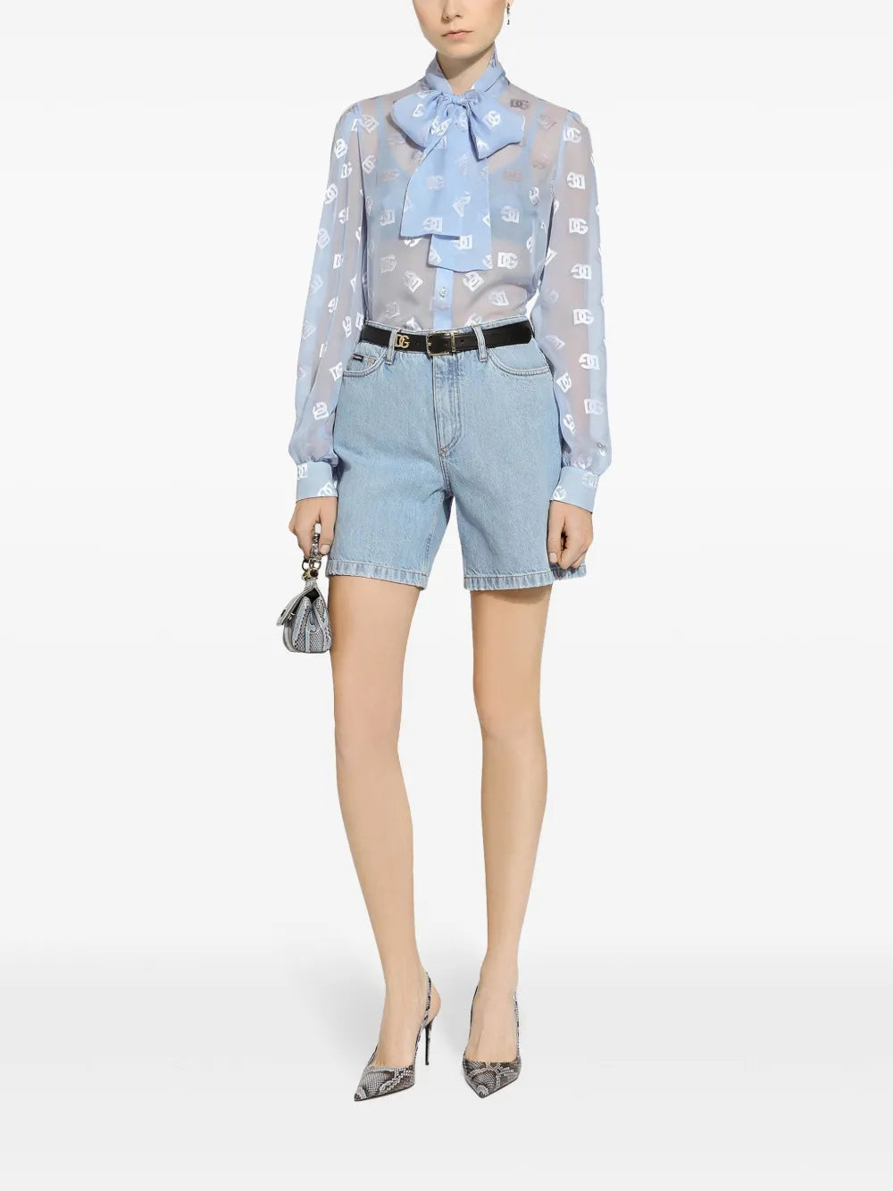 Denim Bermuda Shorts