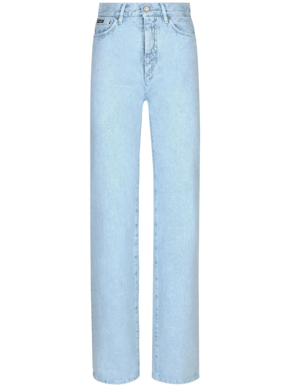 High-Waisted Slim-Legged Jeans