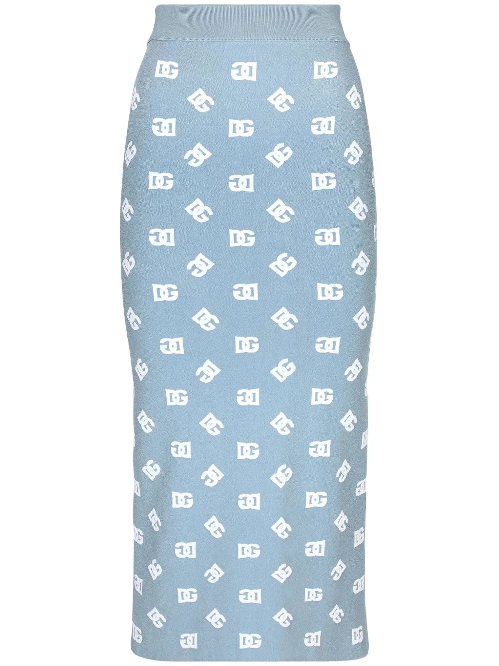 Logo-Print Straight Skirt