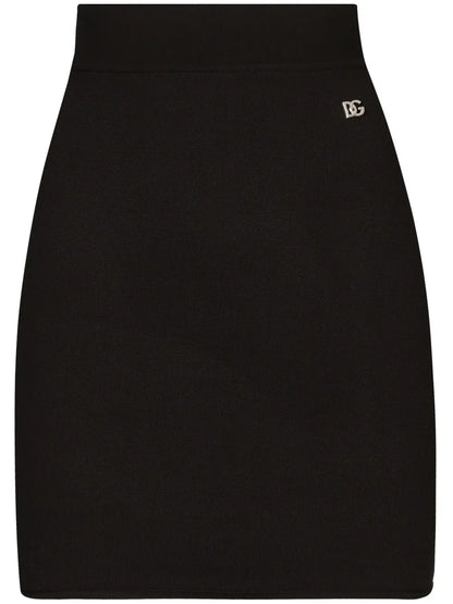 Logo-Plaque Mini Skirt