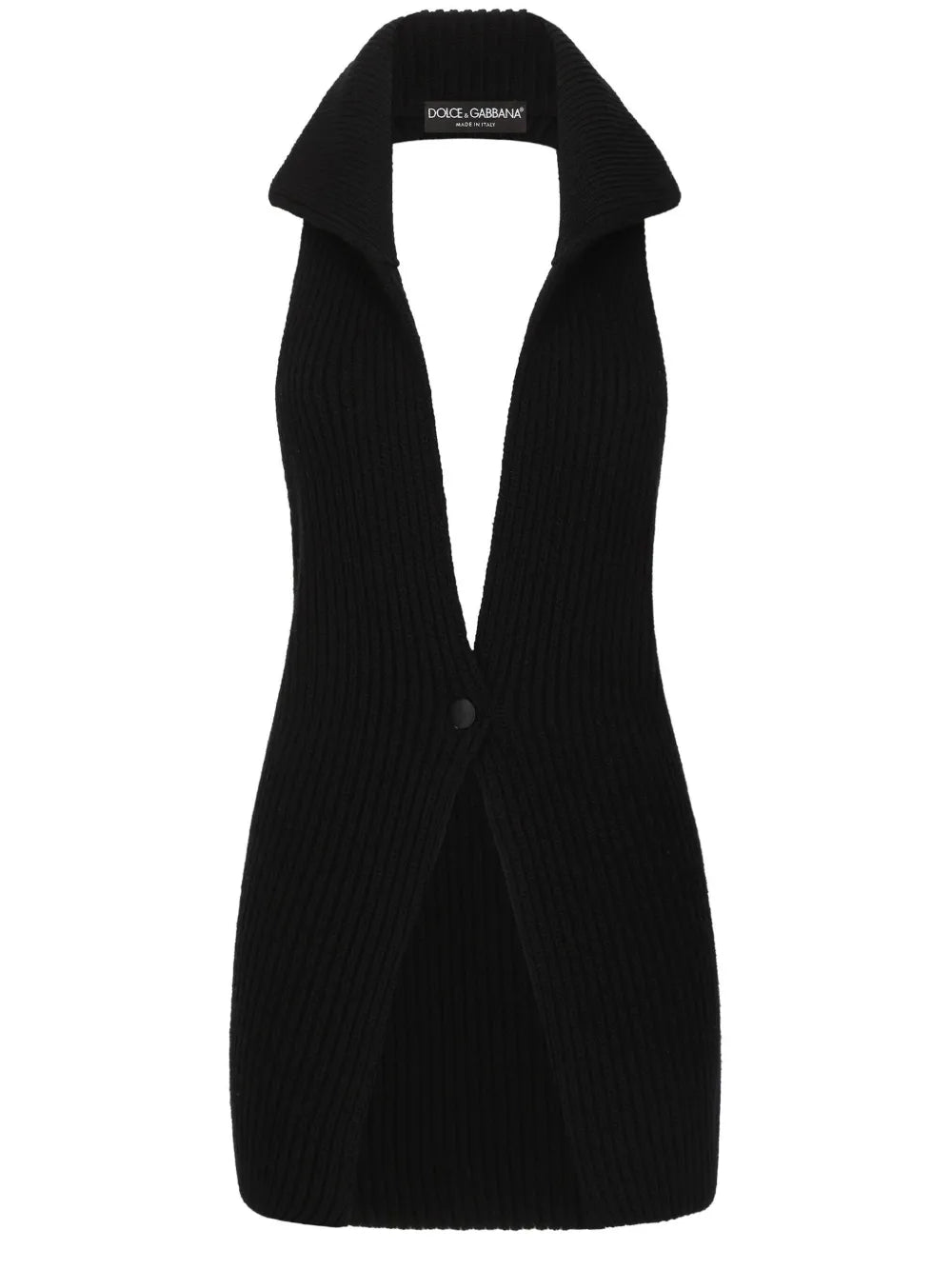 Fisherman'S Rib-Knit Wool Vest
