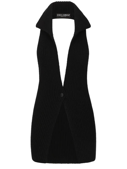 Fisherman'S Rib-Knit Wool Vest