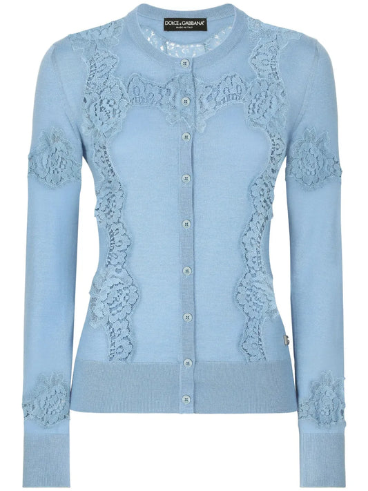 Lace Embroidery Detailing Cardigan