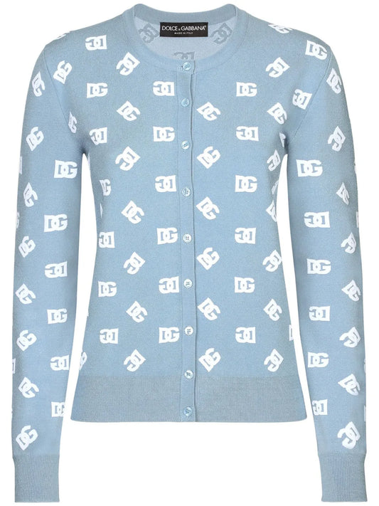 Logo Print Cardigan