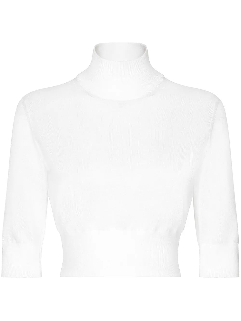 Cropped Turtle-Neck Sweater