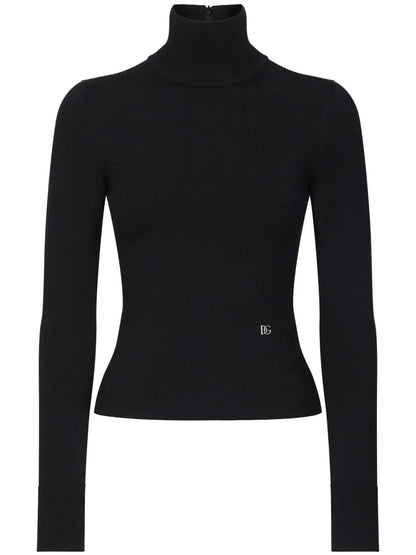 Ribbed Knit Turtleneck