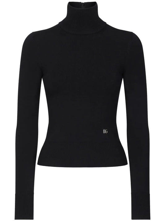 Ribbed Knit Turtleneck