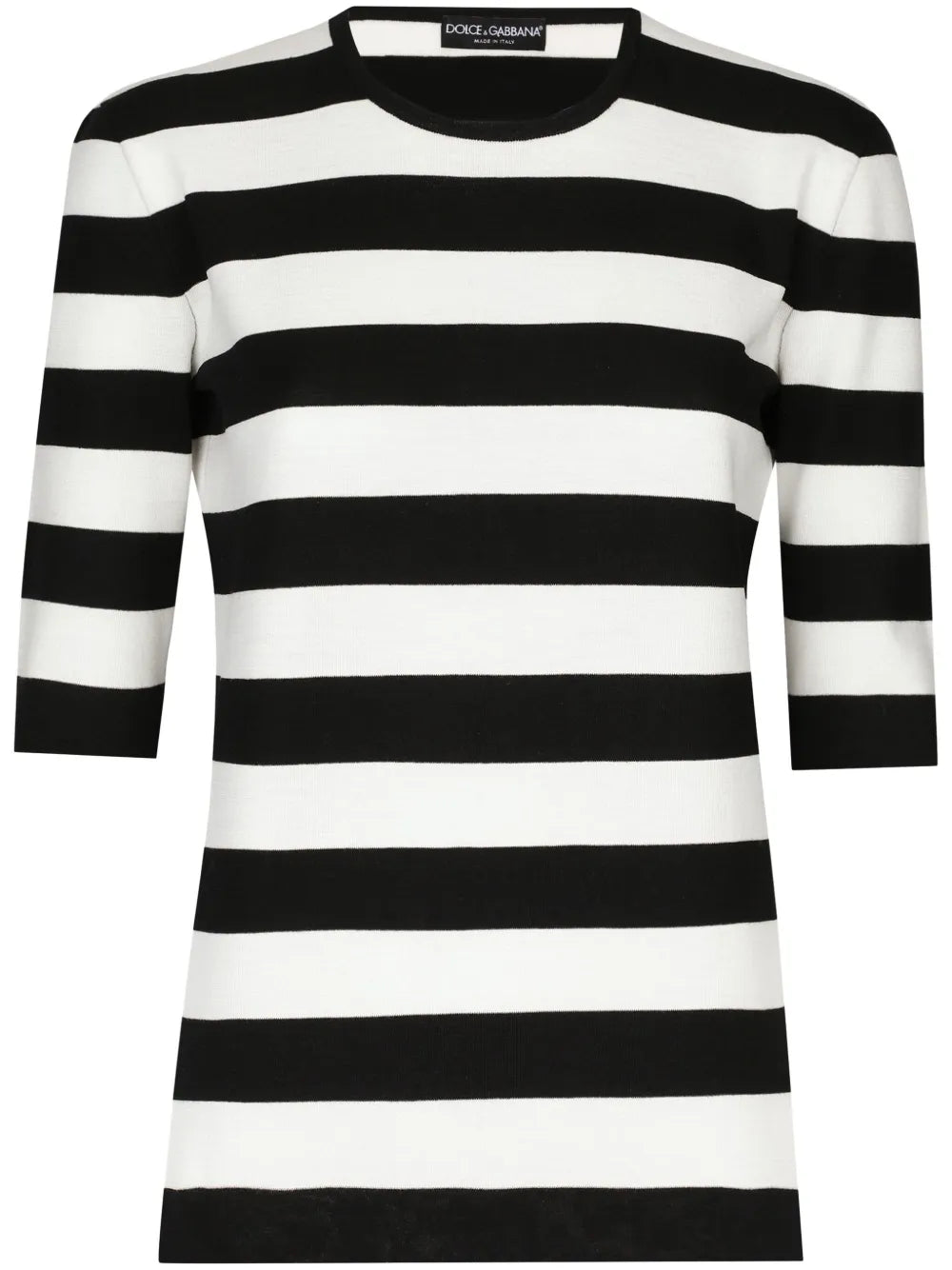 Crew-Neck Striped Top