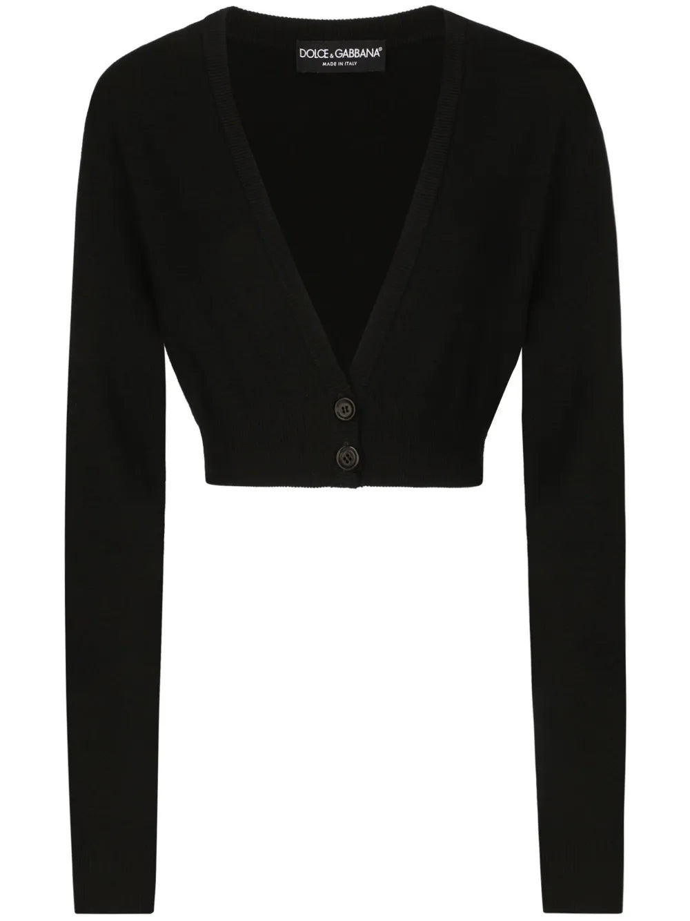 V-Neck Cropped Cardigan