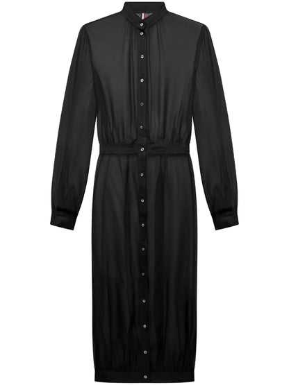 Semi-Sheer Midi Dress