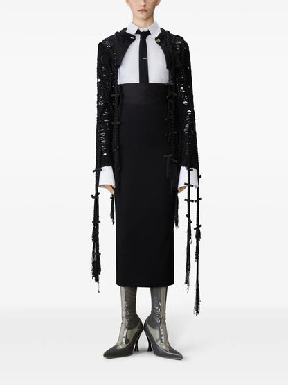 Wool Hobble Skirt