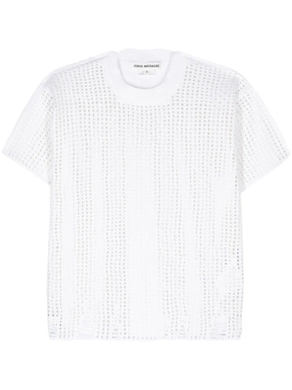 Panelled Open-Knit Top