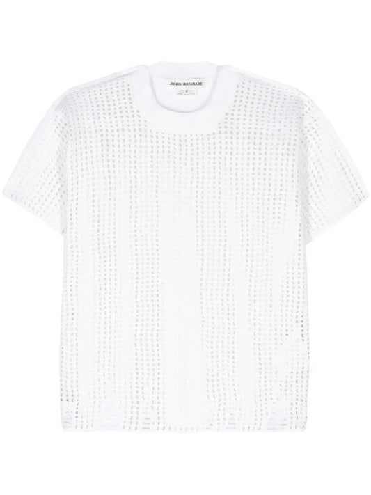 Panelled Open-Knit Top