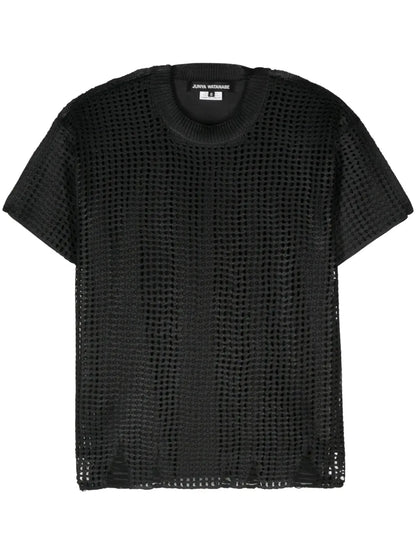 Panelled Open-Knit Top