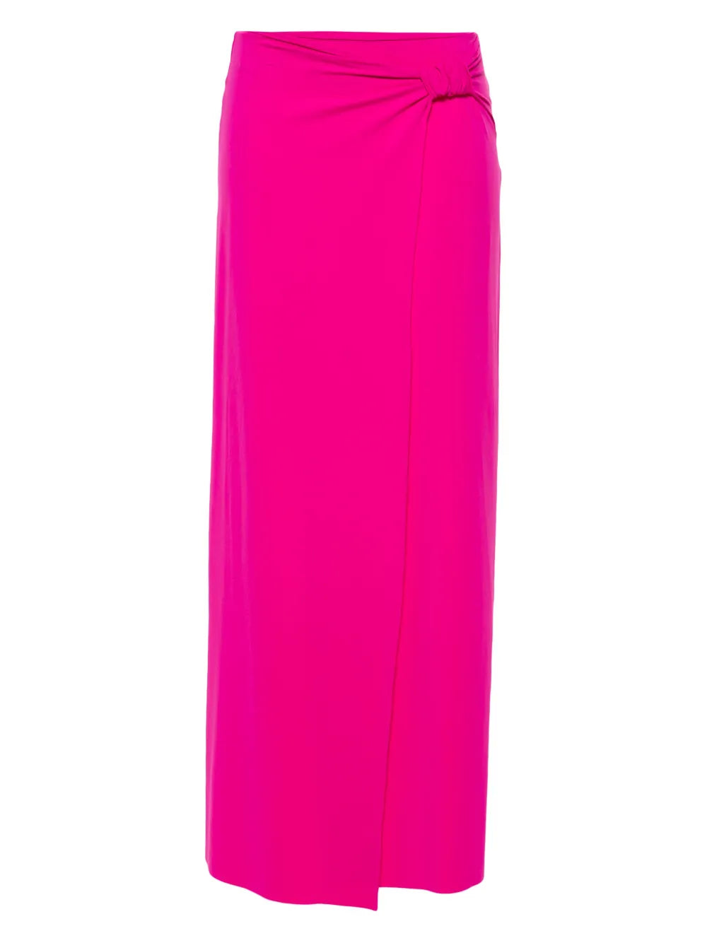 Knot-Detail Midi Skirt