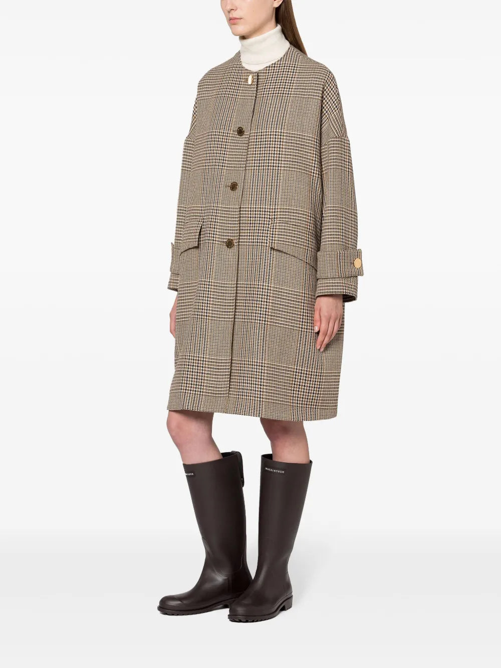 Humbie Collarless Coat