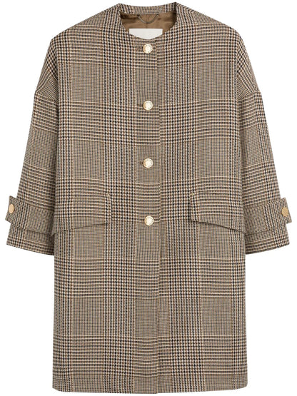 Humbie Collarless Coat