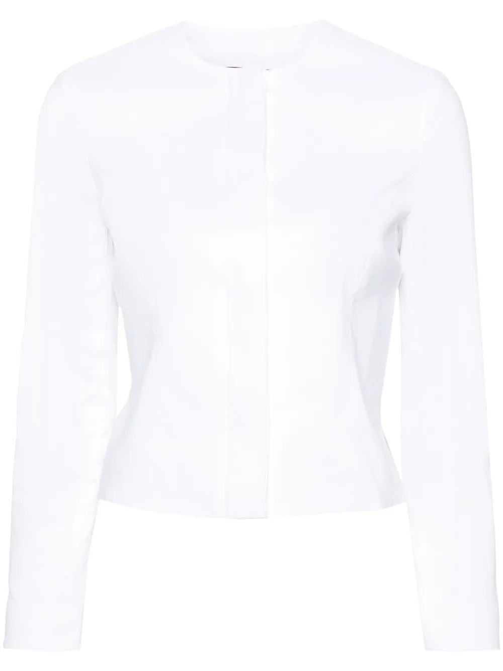 Peplum-Hem Cropped Jacket