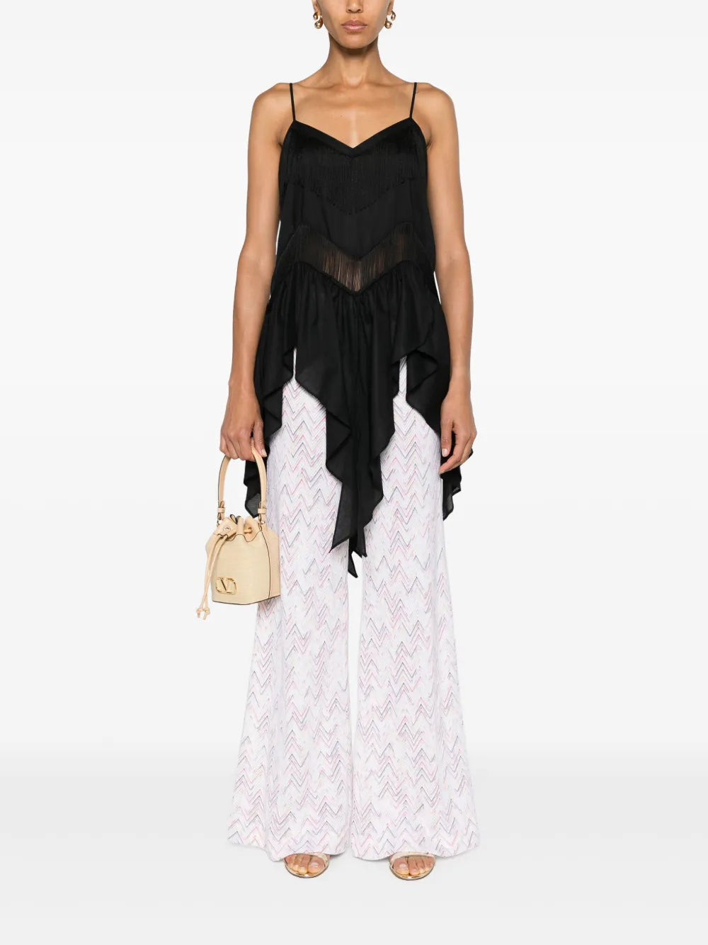 Fringed Draped Top
