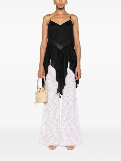 Fringed Draped Top