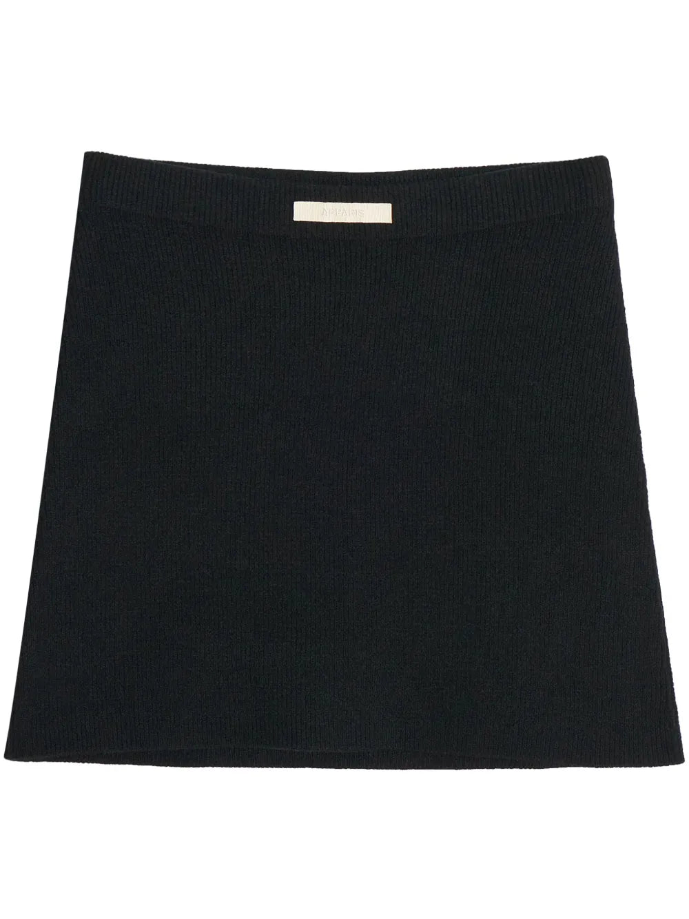 Logo-Patch Knit Mini Skirt