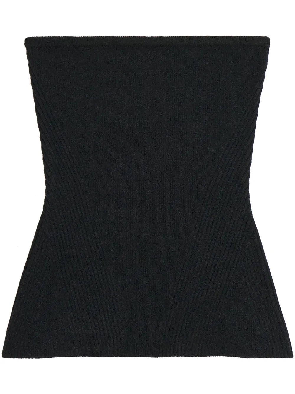 Ribbed-Knit Bandeau Top