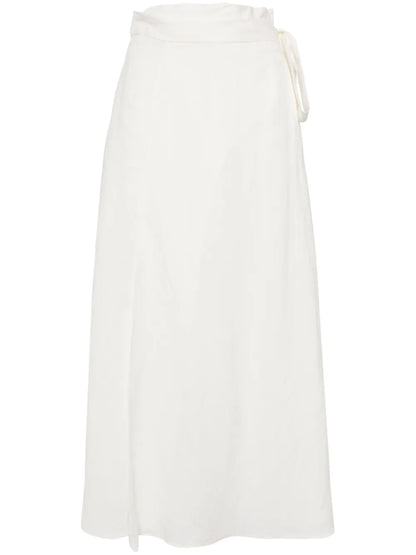 High-Waisted Wrap Skirt