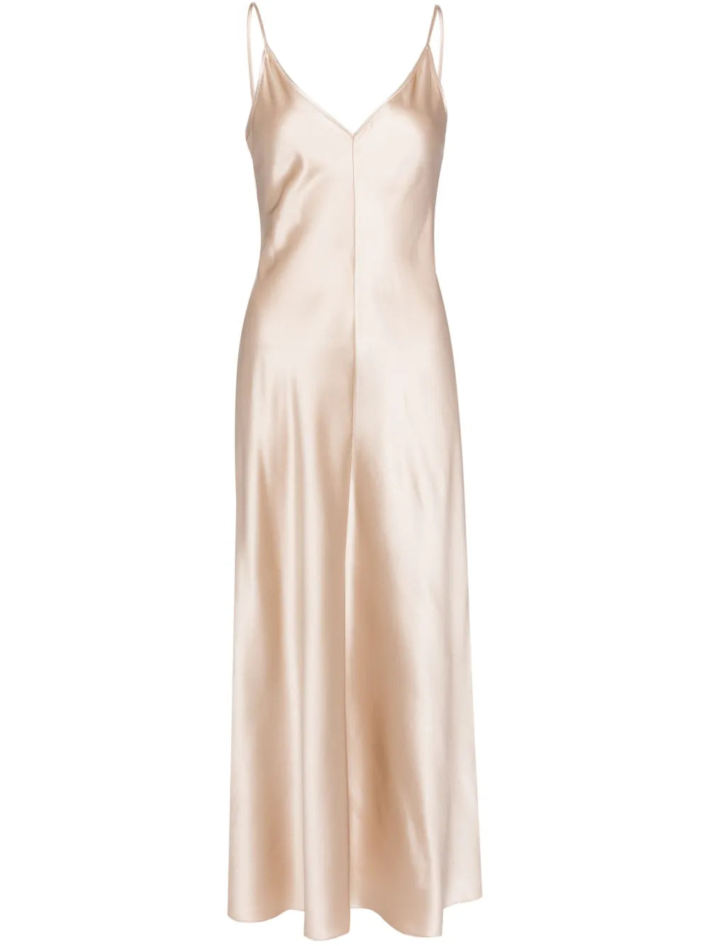 V-Neck Slip Silk Dress