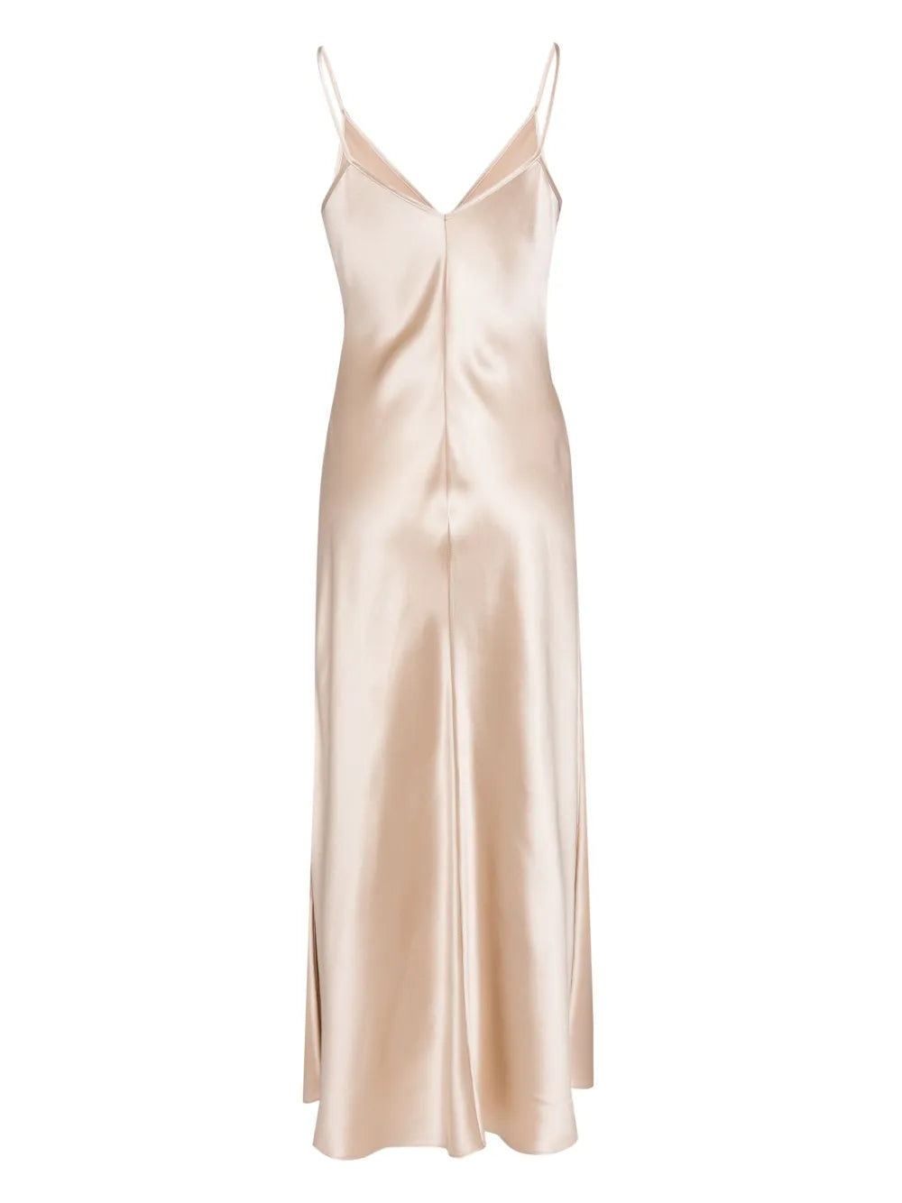 V-Neck Slip Silk Dress