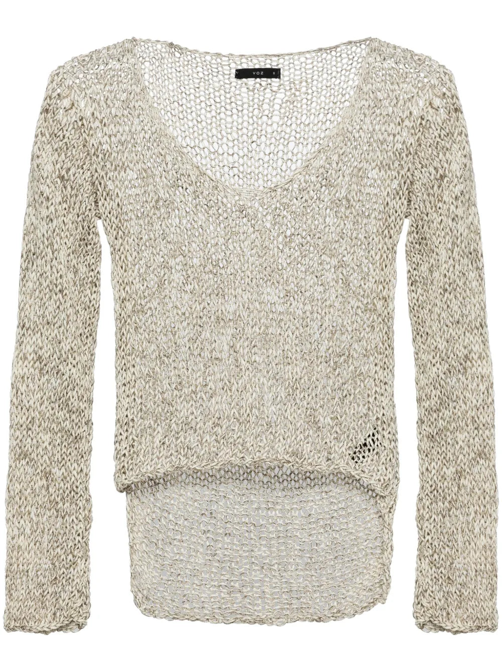Marl-Knit High-Low Top