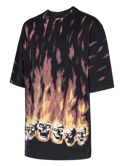 Flame-Print T-Shirt