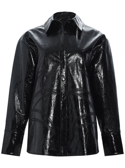 Shaili Leather Shirt