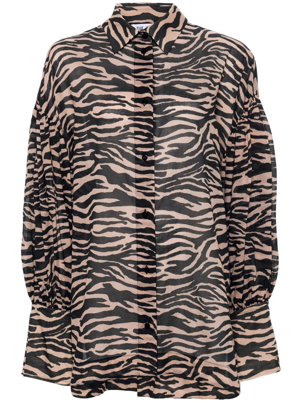 Zebra-Print Cotton Shirt