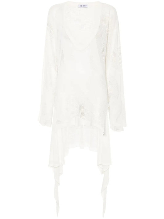 Open-Knit Mini Dress