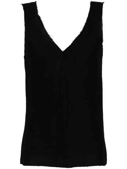 V-Neck Linen Top