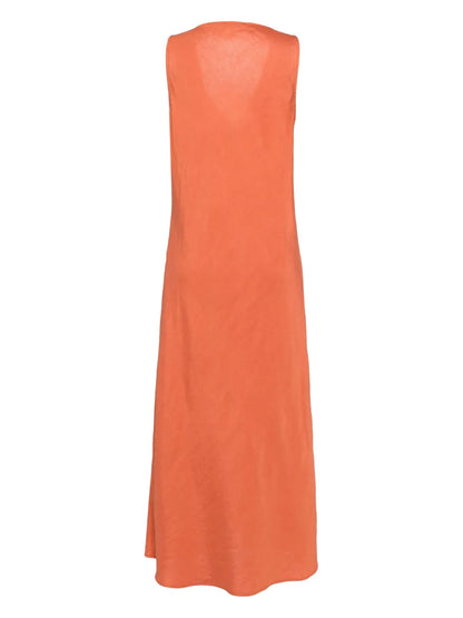 V-Neck Sleeveless Maxi Dress