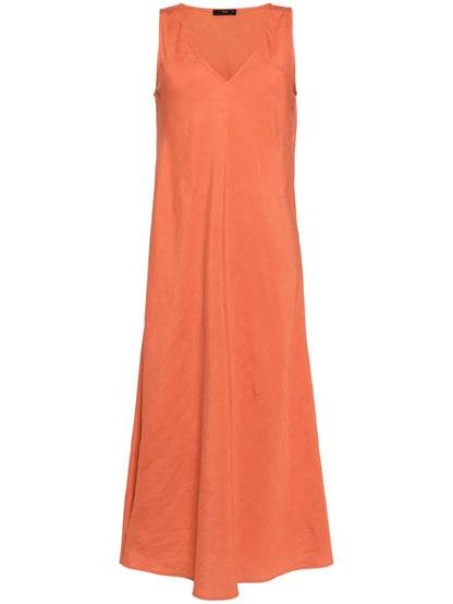 V-Neck Sleeveless Maxi Dress