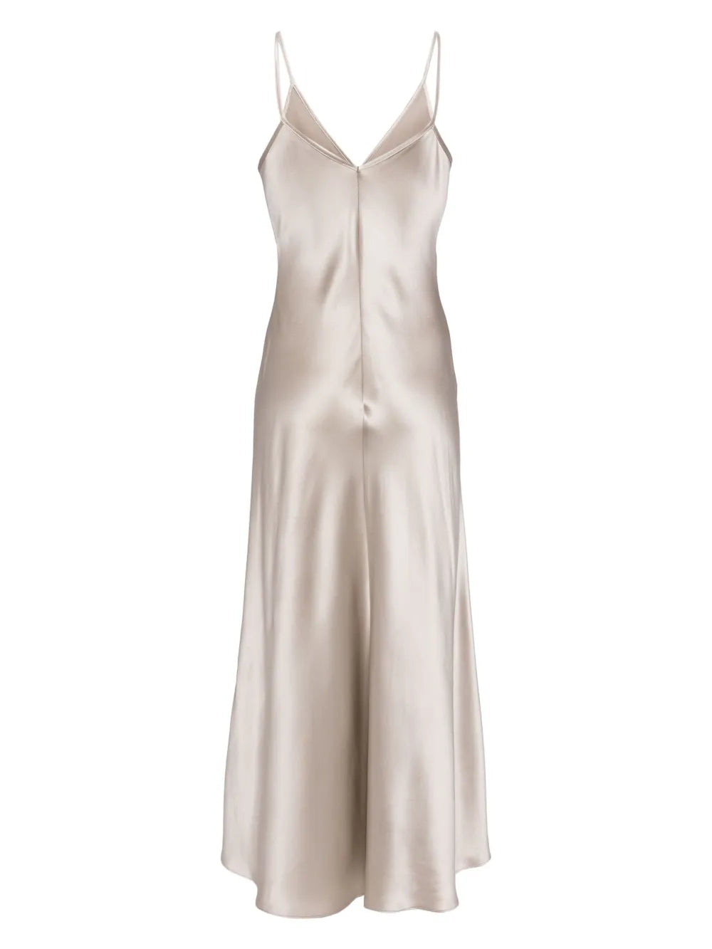 V-Neck Slip Silk Dress