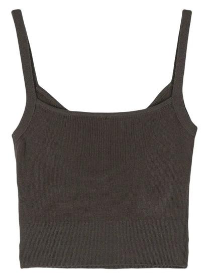 Cotton Knitted Crop Top