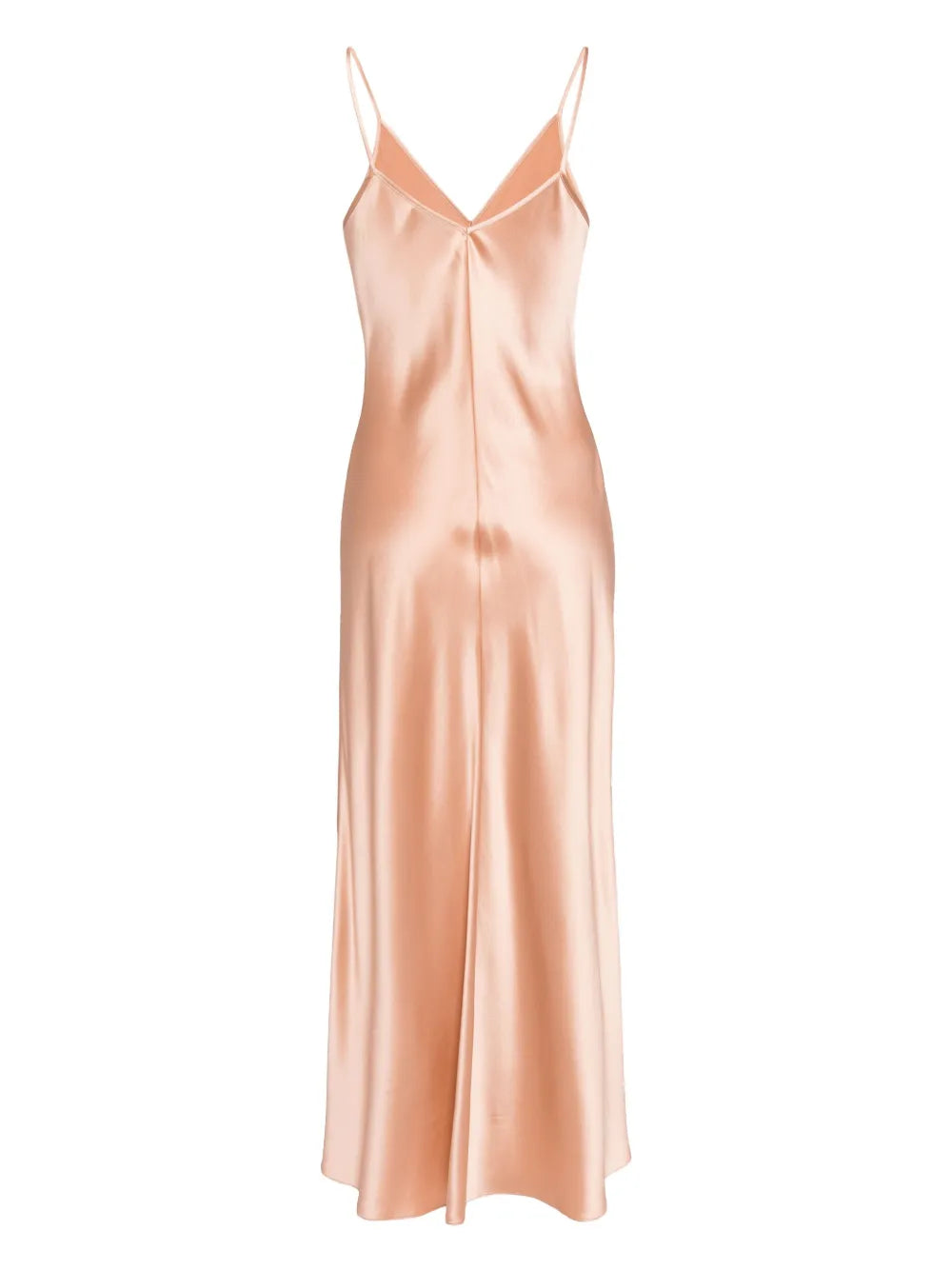 V-Neck Slip Silk Dress