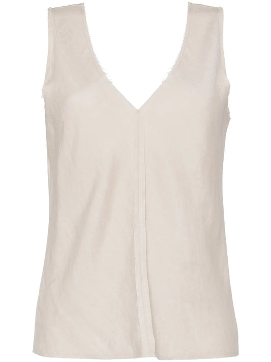 V-Neck Seam-Detailing Top