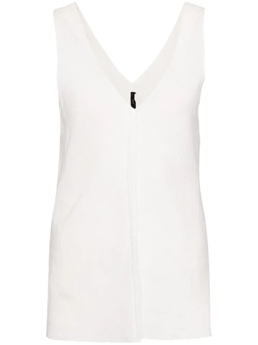 V-Neck Linen Top