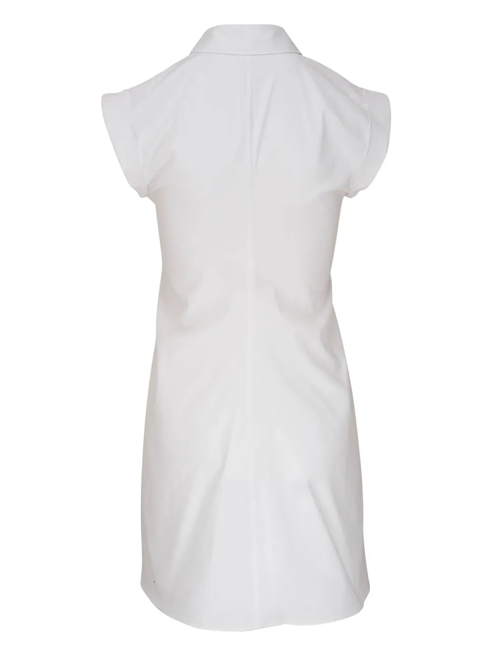 Cap-Sleeve Gathered Shirtdress