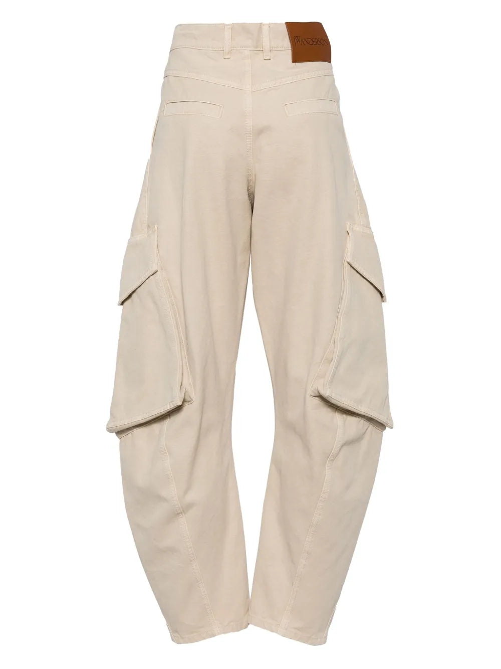 Twisted Tapered-Leg Cargo Jeans