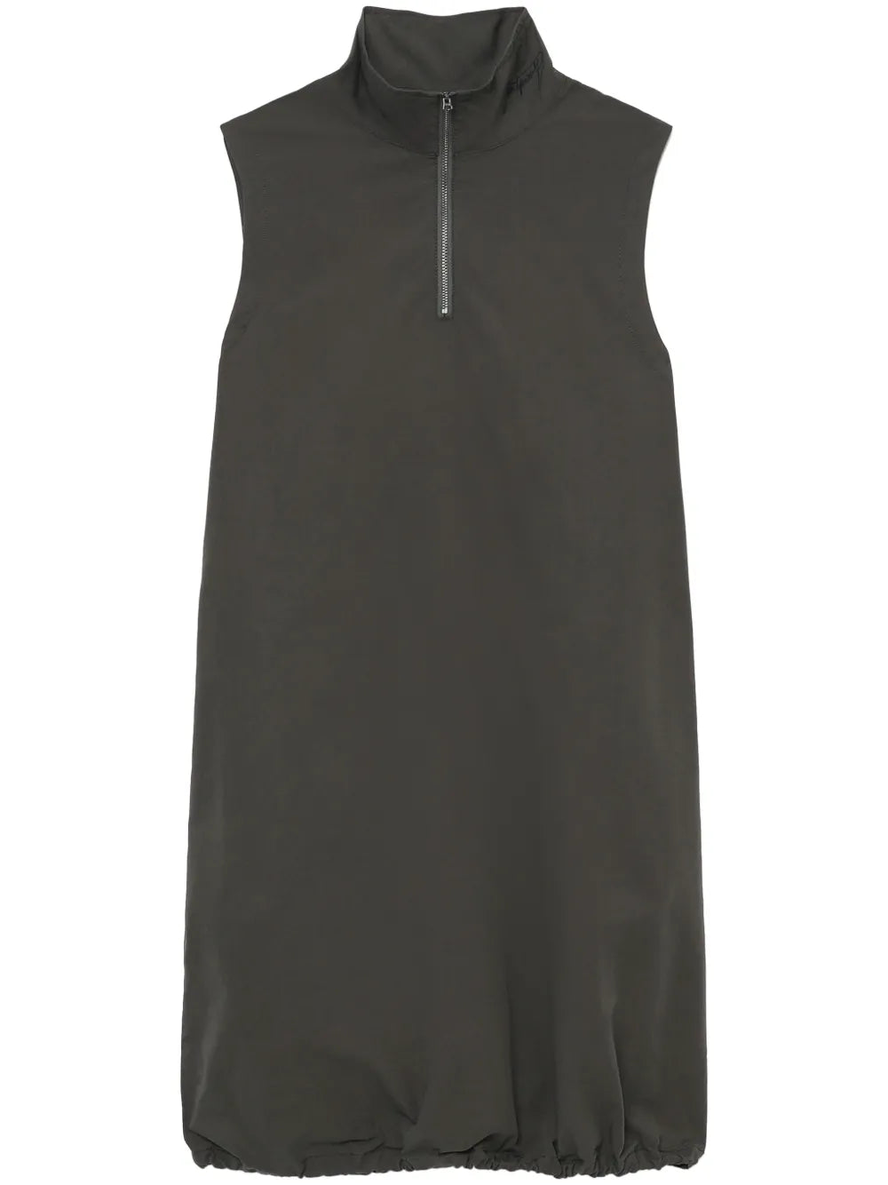 Half-Zip Sleeveless Minidress