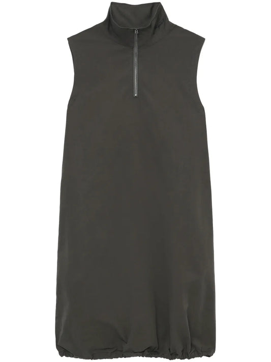 Half-Zip Sleeveless Minidress